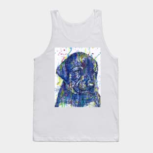 DOBERMANN PUPPY watercolor and ink portrait.2 Tank Top